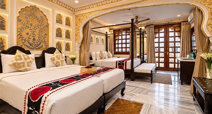 Laxmi Palace Heritage Boutique Hotel Room Type - FAMILY ROOM (Free Pick up on Arrival only from Train or Bus station - 08:00 am - 08:00 pm)