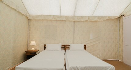 Golden Sands Desert camp,Raisar,Bikaner Room Type - Luxury Swiss Tents