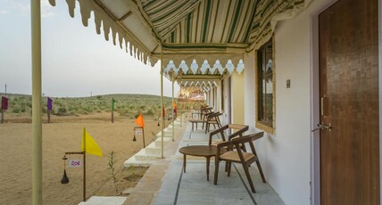 Dhun Desert Camp And Resort Jaisalmer Room Type - Swiss Luxury Tent