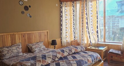 Mellow At Manali. Room Type - Mellow 1: A cozy garden view room in a roadside cottage at Manali Mellow At Manali. Room Type - Mellow 1: A cozy garden view room in a roadside cottage at Manali