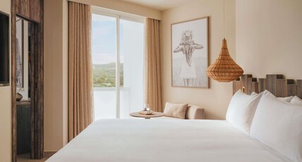 Hyde Ibiza Room Type - ALL ACCESS SEA VIEW EXTRA 2 BED, 1 King, 1 Queen, 2 bathrooms, living room, sea views