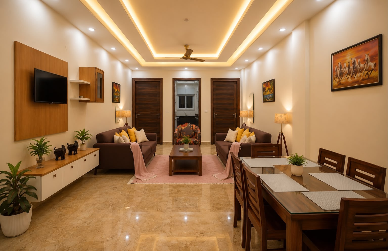 Lime Tree Palatial | Entire 2BHK Apartments @GolfCourse - Tap to explore photos