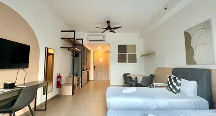 Mossaz Suites,1Utama,IKEA Damansara,SEGi,Desa Park Room Type - Claymation Twin Studio