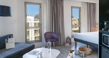 Novotel Suites Malaga Centro Room Type - Executive Suite with double bed, single sofa bed and views