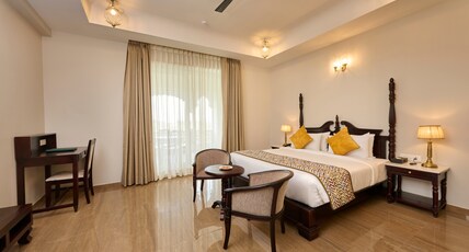 Turban Bhawani Heritage | Private Pool Suites | Resort in Kumbhalgarh. Room Type - Regal Room with Private Sit Out | Free Access to Swimming Pool.