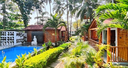 Trideus Riviera-Riverside Resort, Candolim,Goa Room Type - Poolside Chalet with Balcony & Bath Tub — Pool-Facing Trideus Riviera-Riverside Resort, Candolim,Goa Room Type - Poolside Chalet with Balcony & Bath Tub — Pool-Facing