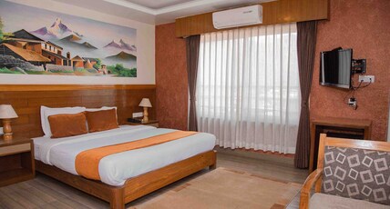 Mount View Pokhara Room Type - Deluxe Double Room with Balcony