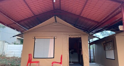 Trippr Chikkamagaluru Room Type - Glamping Tents Double sharing Common Bathroom