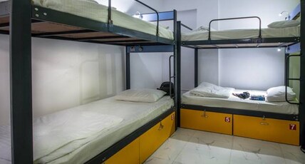 Backpackers Villa Mumbai Room Type - Mixed Dorm | 1 Bed in 8-Bunk Bed AC Dorm | Shared Attached Bathroom