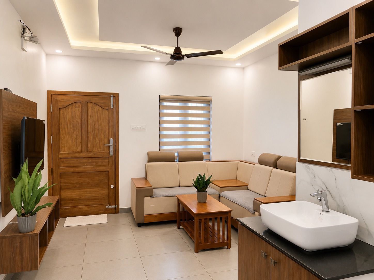 Om Shanti Apartments | Spacious 2BHK near Varkala Beach - Tap to explore photos