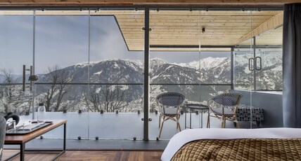 Echor Himalayan Sky Cabins Sethan Manali Room Type - Himalayan Sunset Cabins with Jacuzzi.