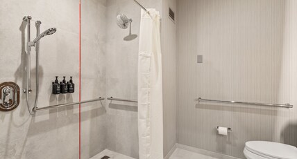 Hotel Indigo BATON ROUGE DOWNTOWN Room Type - 2 Double Standard Mobility Accessible Roll Shower Hotel Indigo BATON ROUGE DOWNTOWN Room Type - 2 Double Standard Mobility Accessible Roll Shower