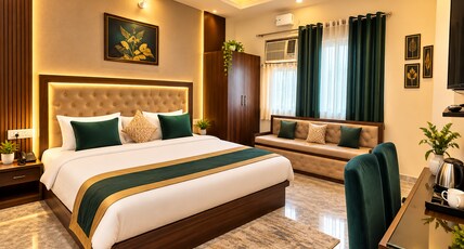 Golden GSC Hotel (10 min to Golden Temple) Room Type - Golden Cleassic Room with Work Desk