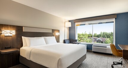 Holiday Inn Express & Suites RHINELANDER Room Type - 1 King Standard Mobility Accessible Roll in Shower Holiday Inn Express & Suites RHINELANDER Room Type - 1 King Standard Mobility Accessible Roll in Shower