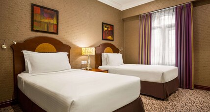 Grand Regency Doha TradeMark Collection by Wyndham Room Type - Twin Beds, Mobility Hearing Accessible Room, Bathtub w Grab Bars Grand Regency Doha TradeMark Collection by Wyndham Room Type - Twin Beds, Mobility Hearing Accessible Room, Bathtub w Grab Bars
