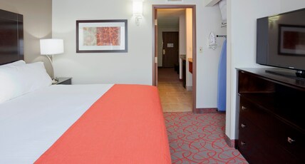Holiday Inn Express & Suites Bloomington West Room Type - 1 King Bed Suite Walk In Shower Sofa Bed