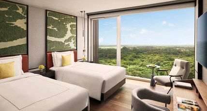 Taj The Trees Mumbai Room Type - Deluxe Room Twin Bed with Bathtub and Serene Views of Mangrove Forest Taj The Trees Mumbai Room Type - Deluxe Room Twin Bed with Bathtub and Serene Views of Mangrove Forest