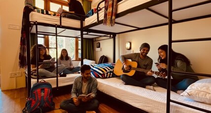 Madpackers Manali | Backpacking Hostel with Mountain View Room Type - Superior 6 Bed Mixed En-suite with Balcony
