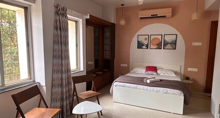 Coral | 1 BR Studio Apartment in Koregaon Park Room Type - Carol Pvt Studio in Koregaon Park | Wifi Smart TV AC