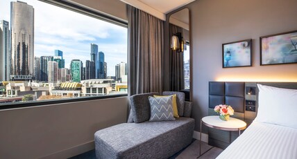 Crowne Plaza Melbourne Room Type - 1 King Standard Casino View High Floor Crowne Plaza Melbourne Room Type - 1 King Standard Casino View High Floor