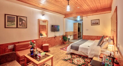 Vyas Vatika - Wooden exotic Resort (Jogni Waterfall & Rohtang pass Views) Room Type - Premium View Private Balcony Room (Rohtang Pass ,Jogni Waterfall and valley View) Vyas Vatika - Wooden exotic Resort (Jogni Waterfall & Rohtang pass Views) Room Type - Premium View Private Balcony Room (Rohtang Pass ,Jogni Waterfall and valley View)