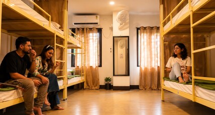 Wanderpals Guwahati Room Type - Bed in 8-Bed Mixed Dormitory