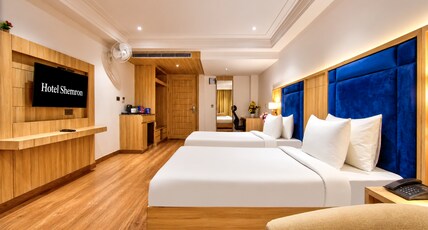 Hotel Shemron by Golden Key, Neemrana, Premium Stay Near Industrial Hub Room Type - Family Suite Room | Extra Sitting Area | Mini-Fridge | Soundproofed Hotel Shemron by Golden Key, Neemrana, Premium Stay Near Industrial Hub Room Type - Family Suite Room | Extra Sitting Area | Mini-Fridge | Soundproofed