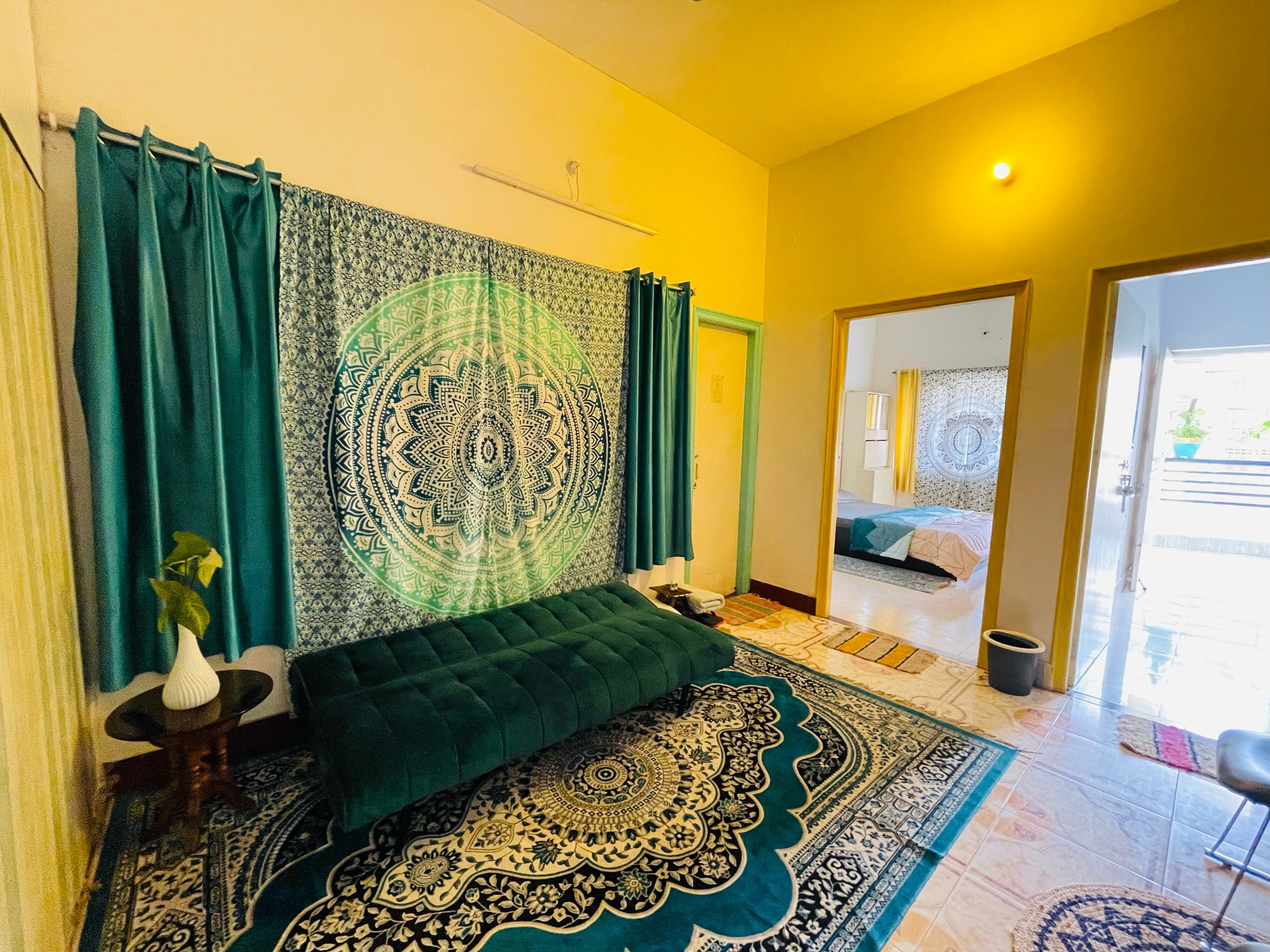 eGardenStay | Buddha | 2BHK with Balcony and a Lot More - Tap to explore photos
