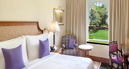 Trident Udaipur Room Type - Deluxe Garden View Room, King Bed