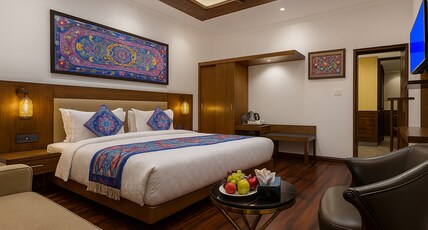 Hotel Green Rooms, Vintage Luxury Near Dal Lake Room Type - Super Deluxe Room Hot and Cold AC