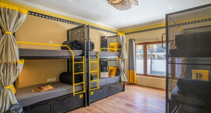 Hotel Bayshu ( The Hosteller Leh ) Room Type - Bed in 6 Bed Female Dormitory with Mountain View