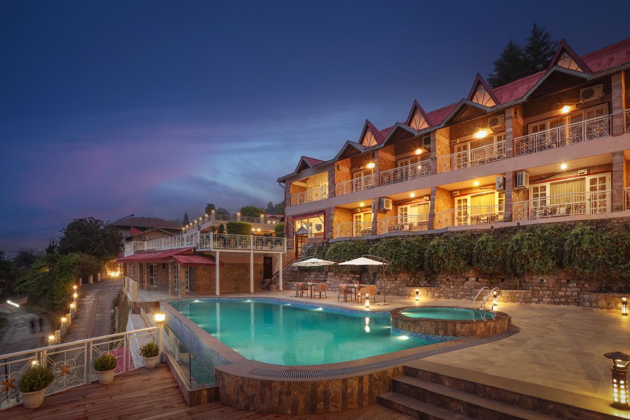 Neelesh Inn - Luxury Lake View Resort with Swimming Pool on Bhimtal Lake - Tap to explore photos