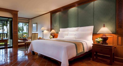 JW Marriott Phuket Resort & Spa Room Type - Guest room, 1 King, Garden view, Partial sea view, Balcony