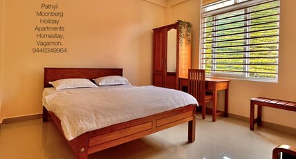 Pathyil Moonberg Holiday Apartment Room Type - Luxury Double Room with Tea Plantation View and En Suite Bath