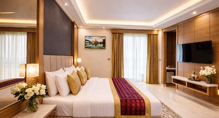 Hotel Sakura by Maps, Huda City Center Room Type - Deluxe Room with Swimming Pool Access and Balcony Hotel Sakura by Maps, Huda City Center Room Type - Deluxe Room with Swimming Pool Access and Balcony