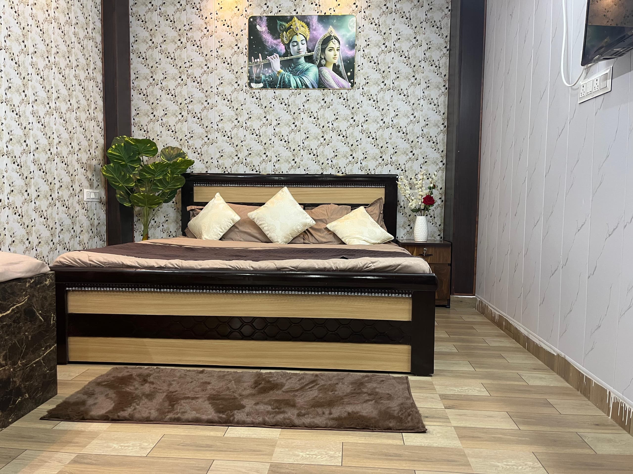 Voyzen Sthal Premium 1BHK Near Prem Mandir - Tap to explore photos