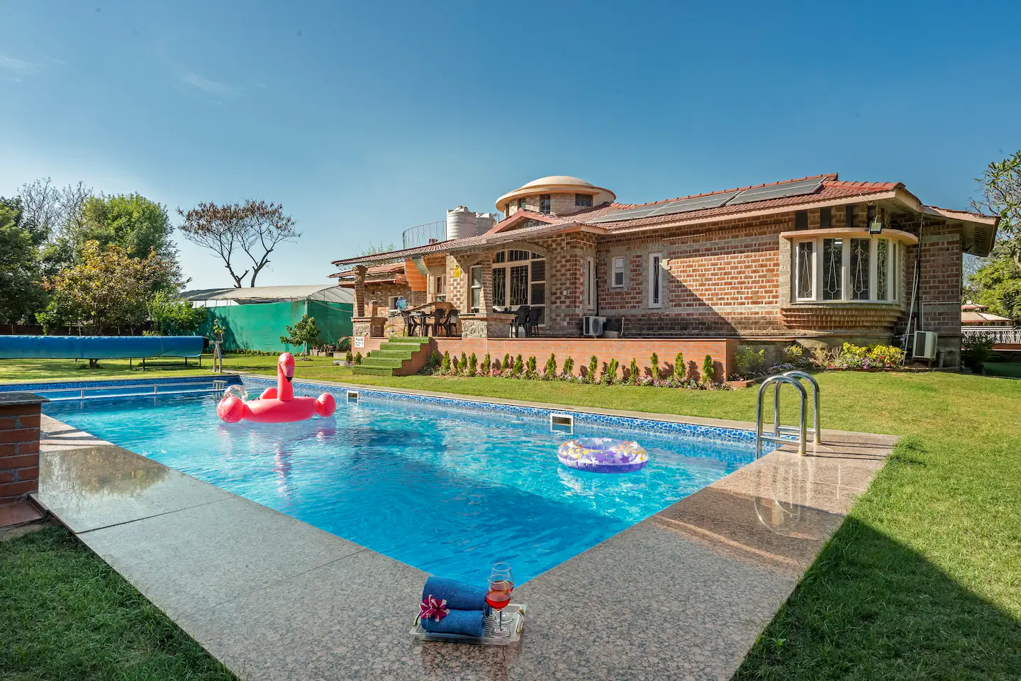 The Orchard Farm | Luxury 3BR Pet-Friendly Farmhouse with Pool - Tap to explore photos