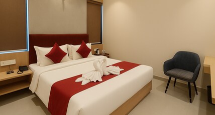 VYOM RESIDENCY Room Type - Deluxe Room with Modern Amenities