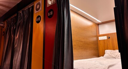 Tokyo Dorm - Backpackers Stay near Railway Station & Calicut Beach Room Type - AC Capsule Rooms (Gents)