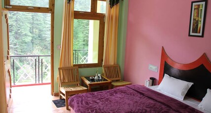 Dev Conifers | Cottages Near River Room Type - Wooden Cottage With Mountain View