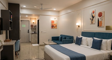 Urban Suites by BluSalzz (Near JECC Jaipur) Room Type - Studio Deluxe King Room With Balcony Urban Suites by BluSalzz (Near JECC Jaipur) Room Type - Studio Deluxe King Room With Balcony