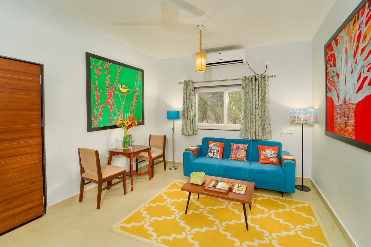 Cozy 2BHK apt in Morjim | 5 mins from Morjim beach - Tap to explore photos