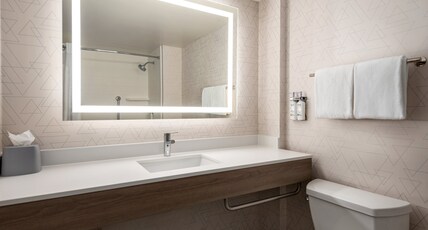Holiday Inn Express & Suites MOBILE WEST - I-10 Room Type - 1 King Standard Mobility Accessible Tub Holiday Inn Express & Suites MOBILE WEST - I-10 Room Type - 1 King Standard Mobility Accessible Tub