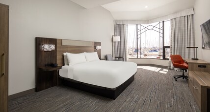 Holiday Inn Express Hotel & Suites Ventura Harbor Room Type - 1 Queen Suite Mobility Accessible Roll in Shower