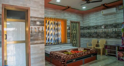 Gokul Paryatak Niwas. Room Type - Deluxe AC Room
