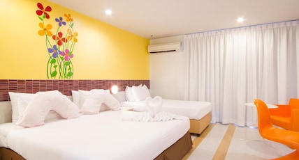 Grand Bella Room Type - Deluxe Pool View Triple Room with Bathtub & Balcony Grand Bella Room Type - Deluxe Pool View Triple Room with Bathtub & Balcony