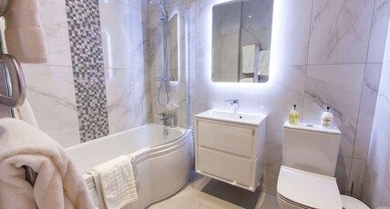 Best Western Plus White Horse Hotel Room Type - Suite-1 King Bed, Non-Smoking, Television, Coffee And Tea Maker, Separate Sitting Area, Bathtub With Best Western Plus White Horse Hotel Room Type - Suite-1 King Bed, Non-Smoking, Television, Coffee And Tea Maker, Separate Sitting Area, Bathtub With