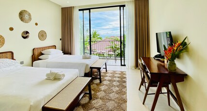 Coco Island Retreat Phu Quoc Room Type - Deluxe Sea Side Twin Bed