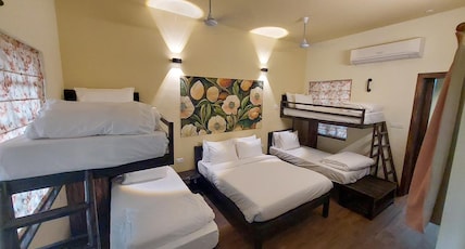 Tathastu Tadoba Room Type - Family Nest with Open Sky Shower (2 Bedroom With Living Room) For 10 Person