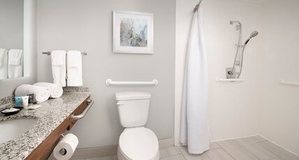 Crowne Plaza Hotel San Antonio Airport Room Type - 1 King Standard Mobility Accessible Roll In Shower Crowne Plaza Hotel San Antonio Airport Room Type - 1 King Standard Mobility Accessible Roll In Shower